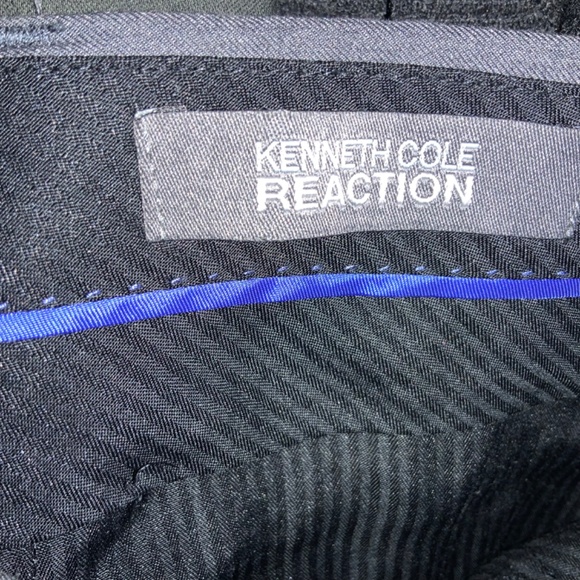Kenneth Cole Reaction grey dress slacks Sz 32x32 flat front belt loops pockets - Picture 6 of 7